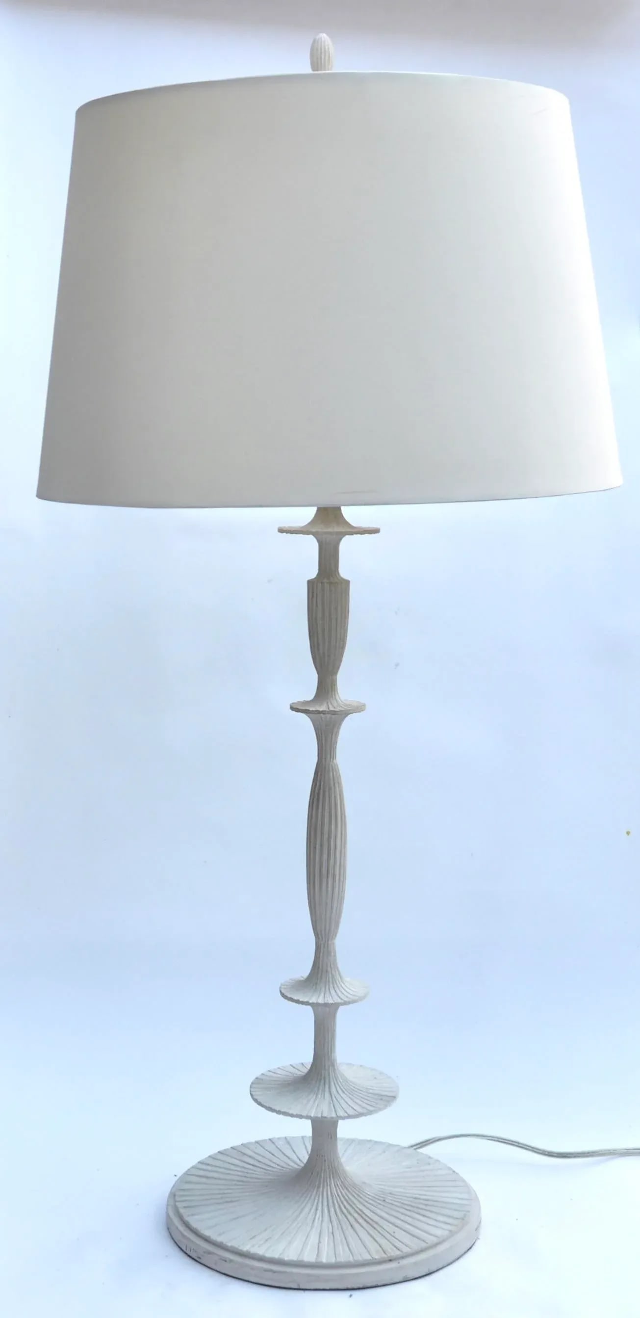Barbara Barry Lotus Table Lamp With Silk Shade - 8