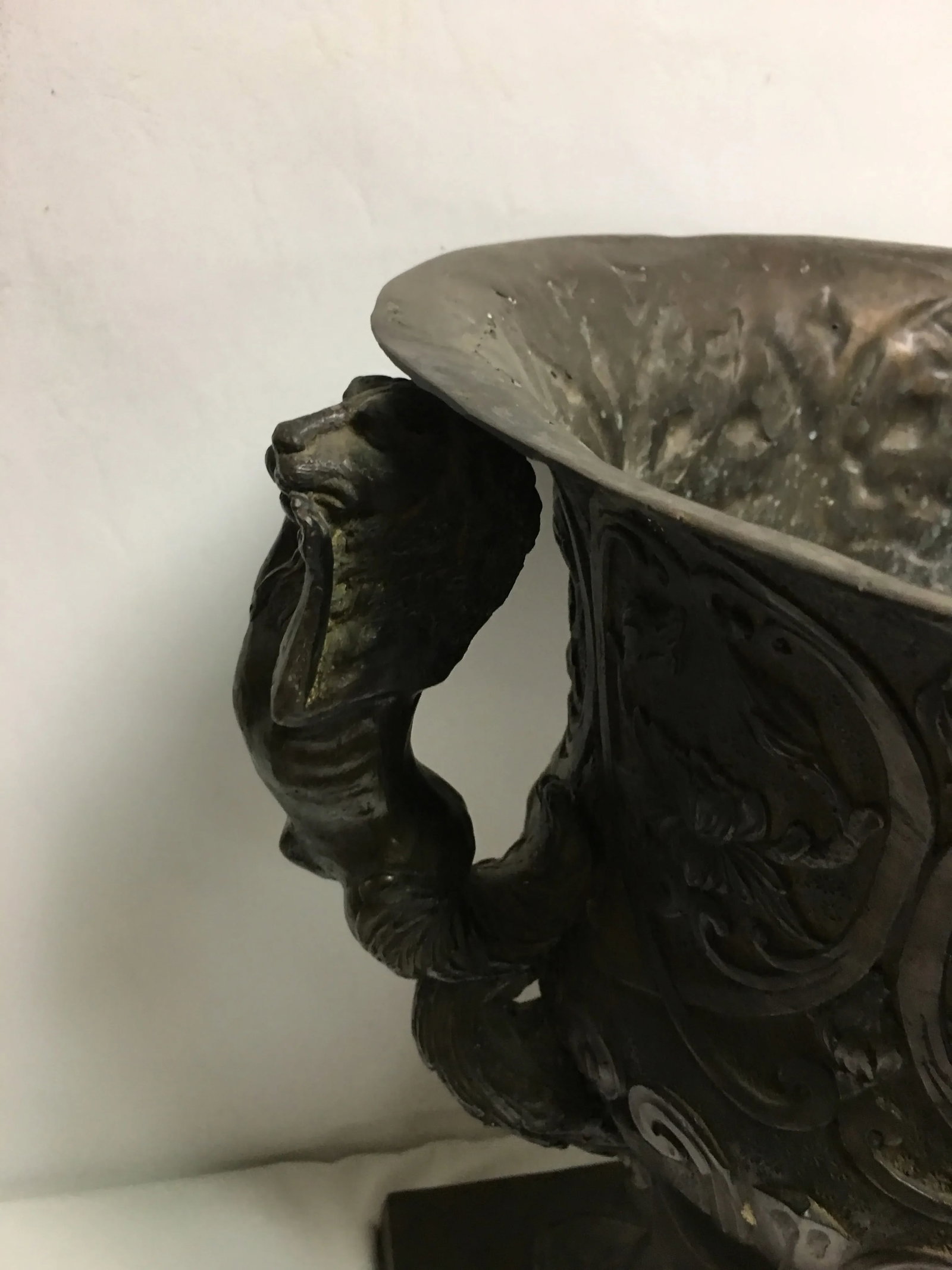Vintage Bronze Garden Urn - 6