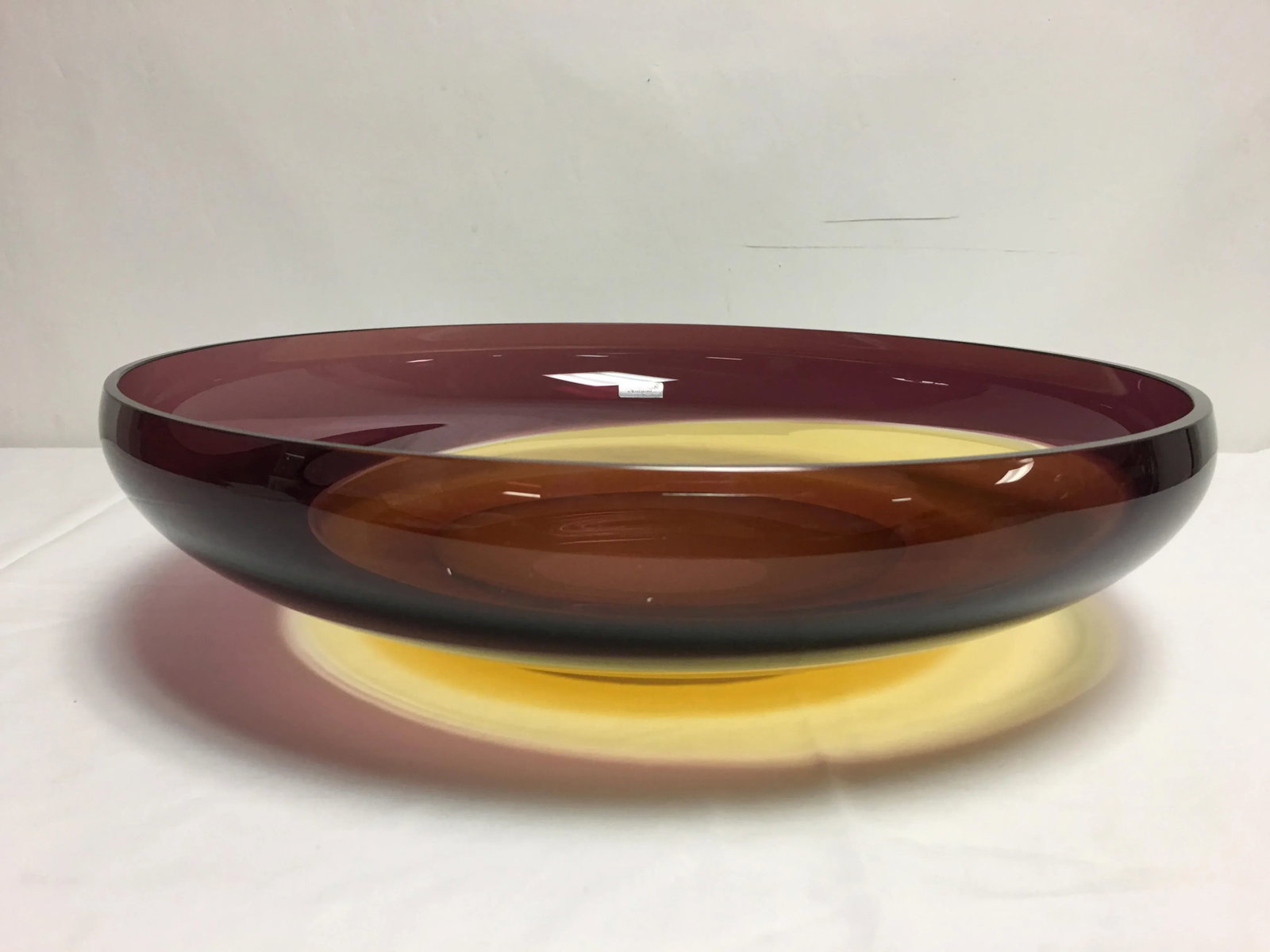 Waterford Evolution " Canyon Sunset" Art Glass Bowl - 3