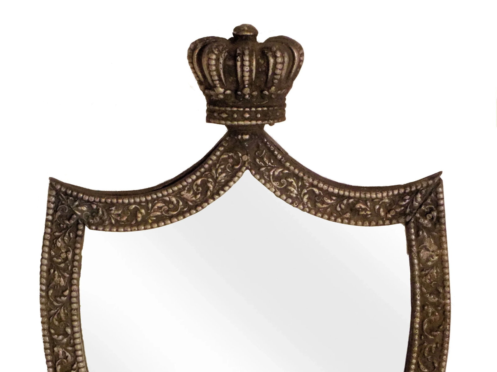 Vintage Crown Topped Mirror - 4