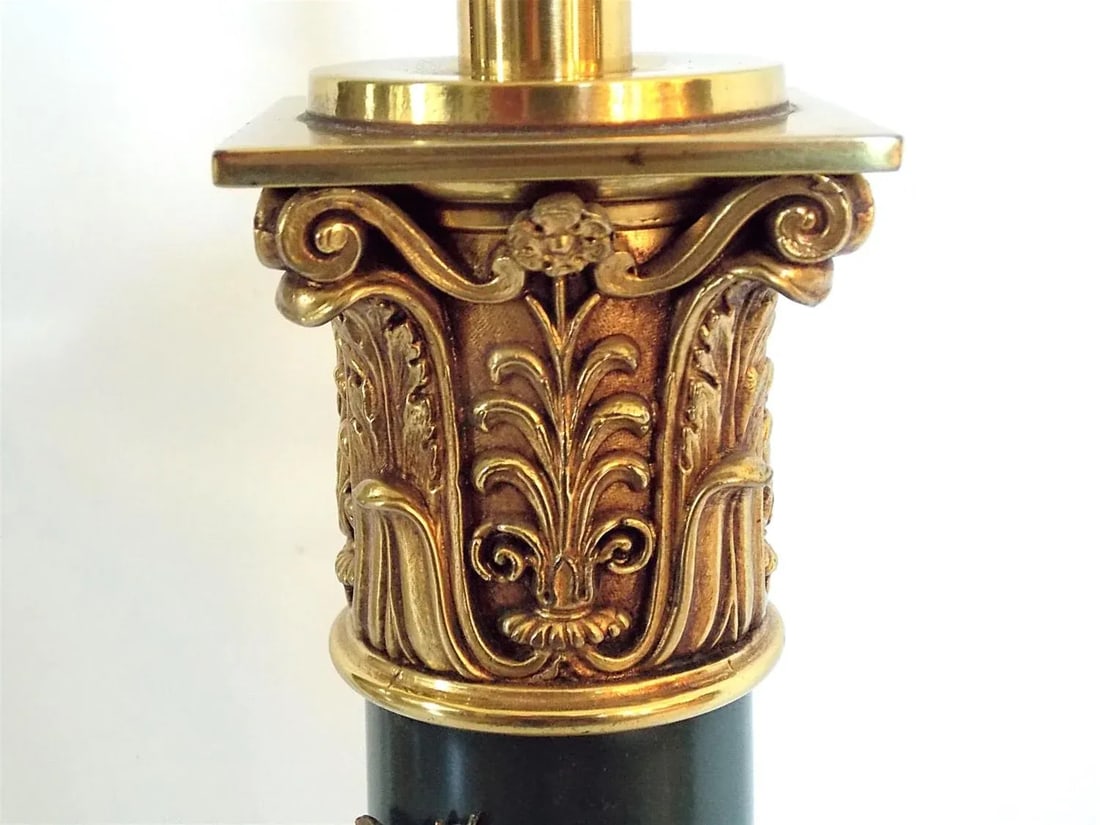 1960s Regency Brass Ivy Lamp - 3