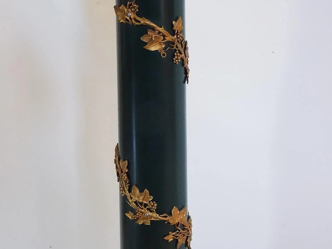 1960s Regency Brass Ivy Lamp - 4