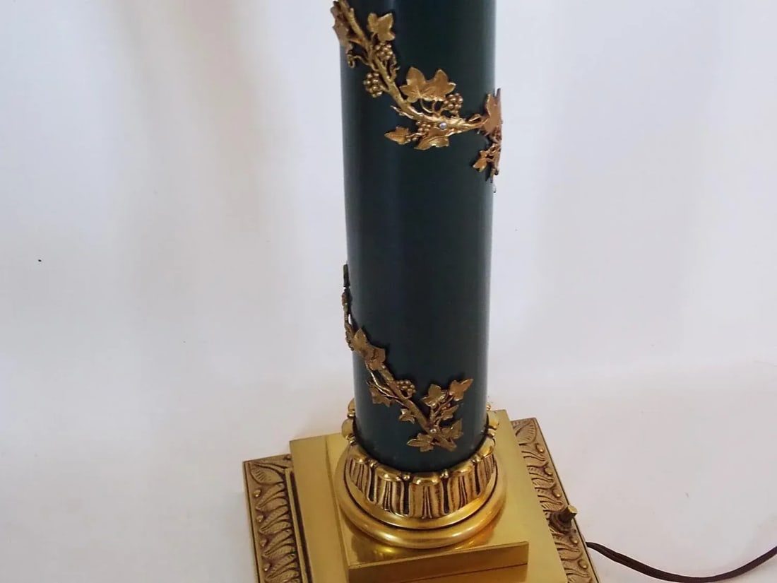 1960s Regency Brass Ivy Lamp - 7