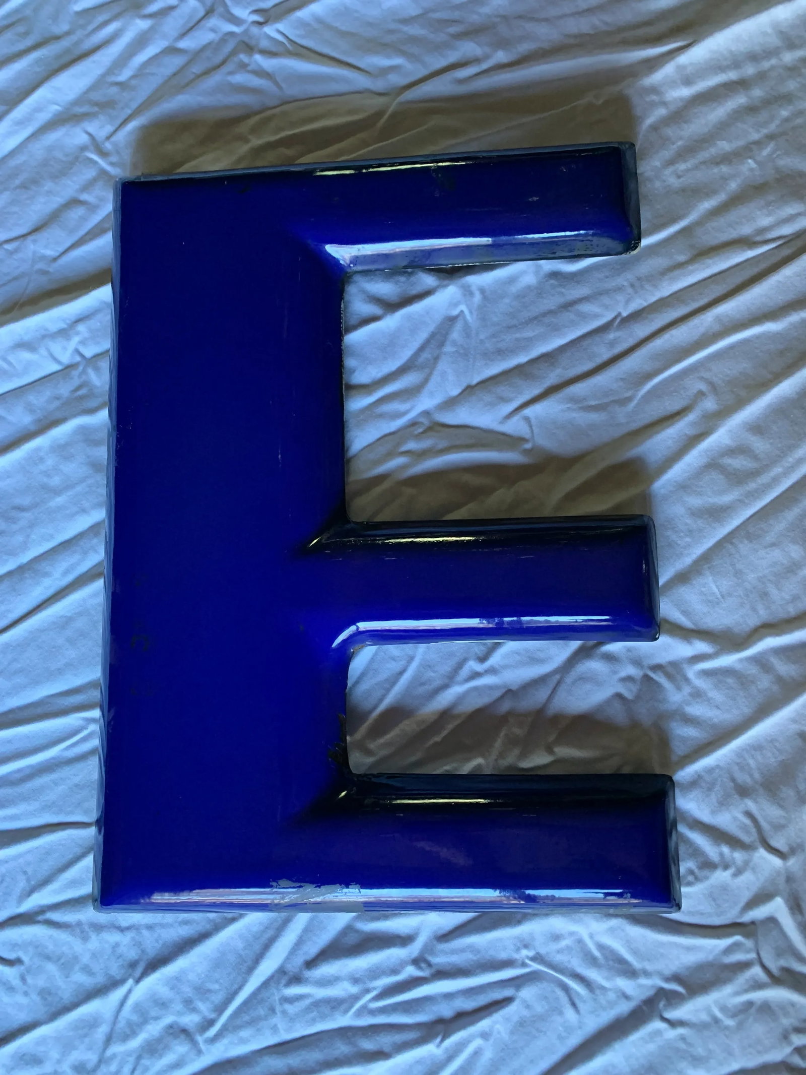 Vintage Pharmacy Signage Letter "E" - 1940s/1950s Capital Letter - 2
