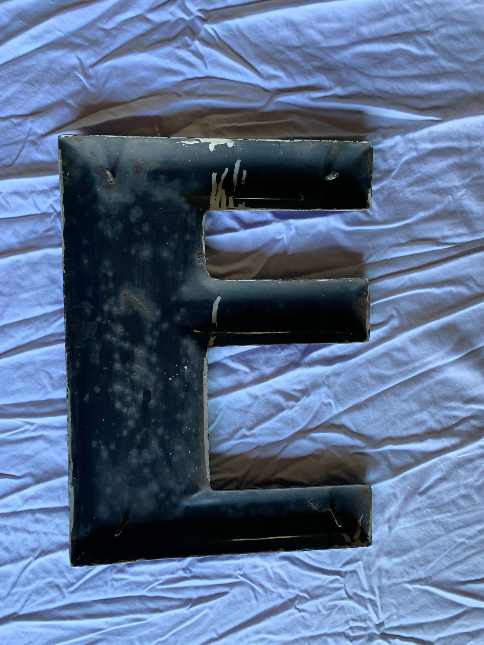 Vintage Pharmacy Signage Letter "E" - 1940s/1950s Capital Letter - 4