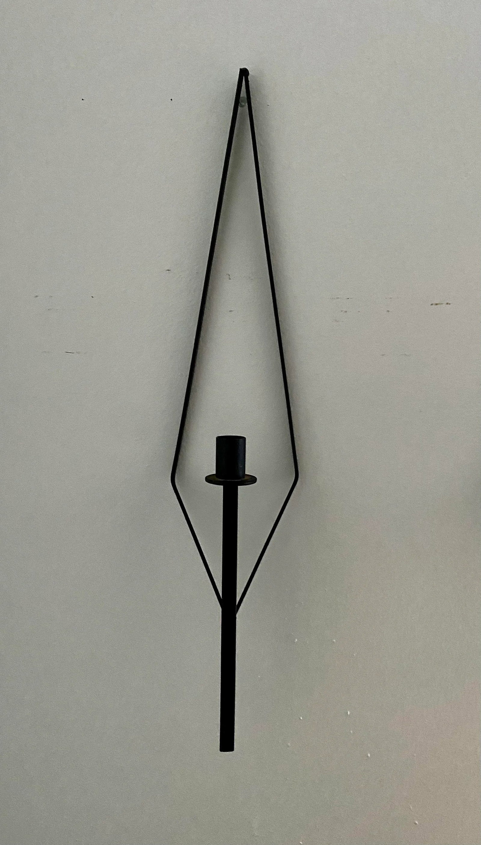 Pair of Mid-Century Sculptural Wrought Iron Sconces Styled After Paul McCobb - 6