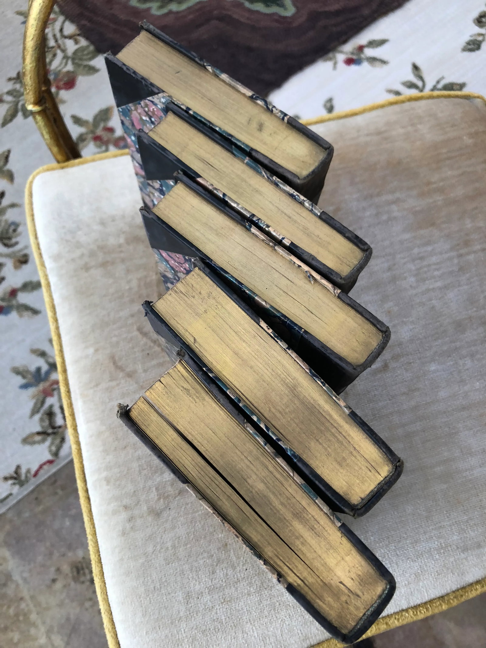 Antique Poetical Works of Byron Books - 5 Volumes - 3