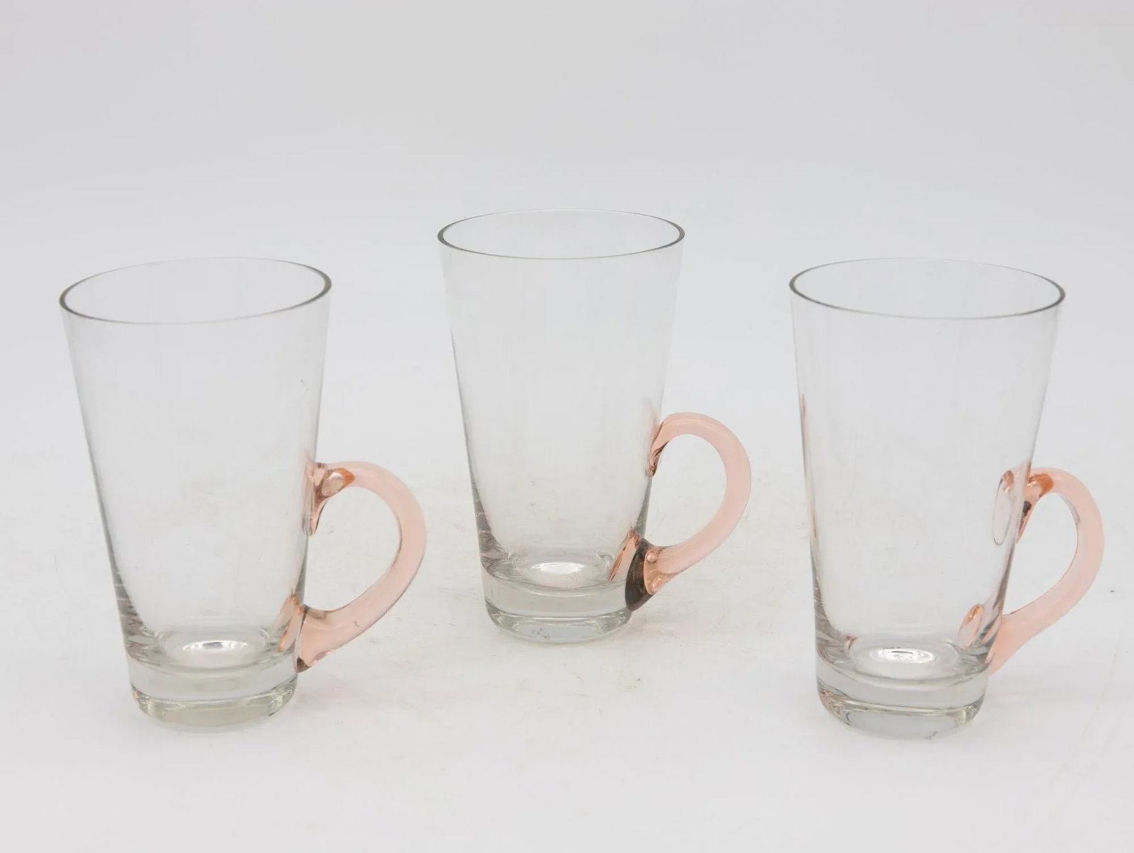 Set of Eight Vintage Hot Toddy Glasses With Colorful Handles - 5