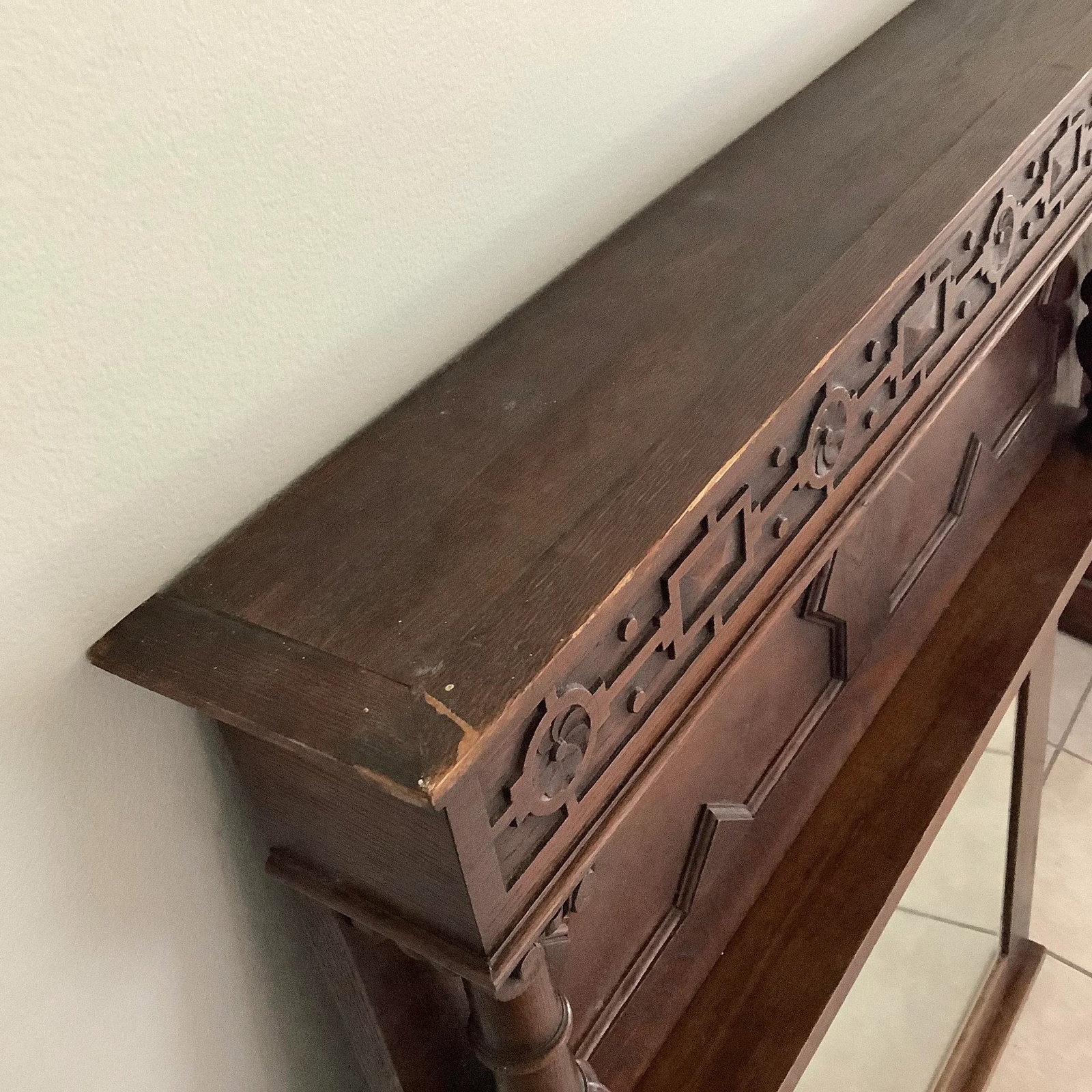 Late 19th Century Victorian Foyer Mirror - 6