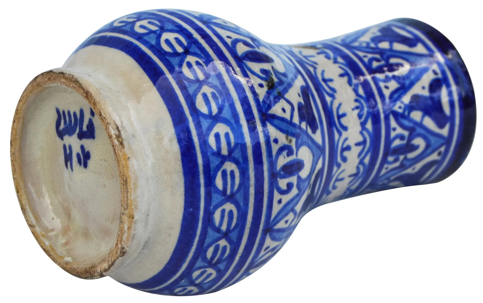 Early 20th Century Blue Moorish Ceramic Vase - 4
