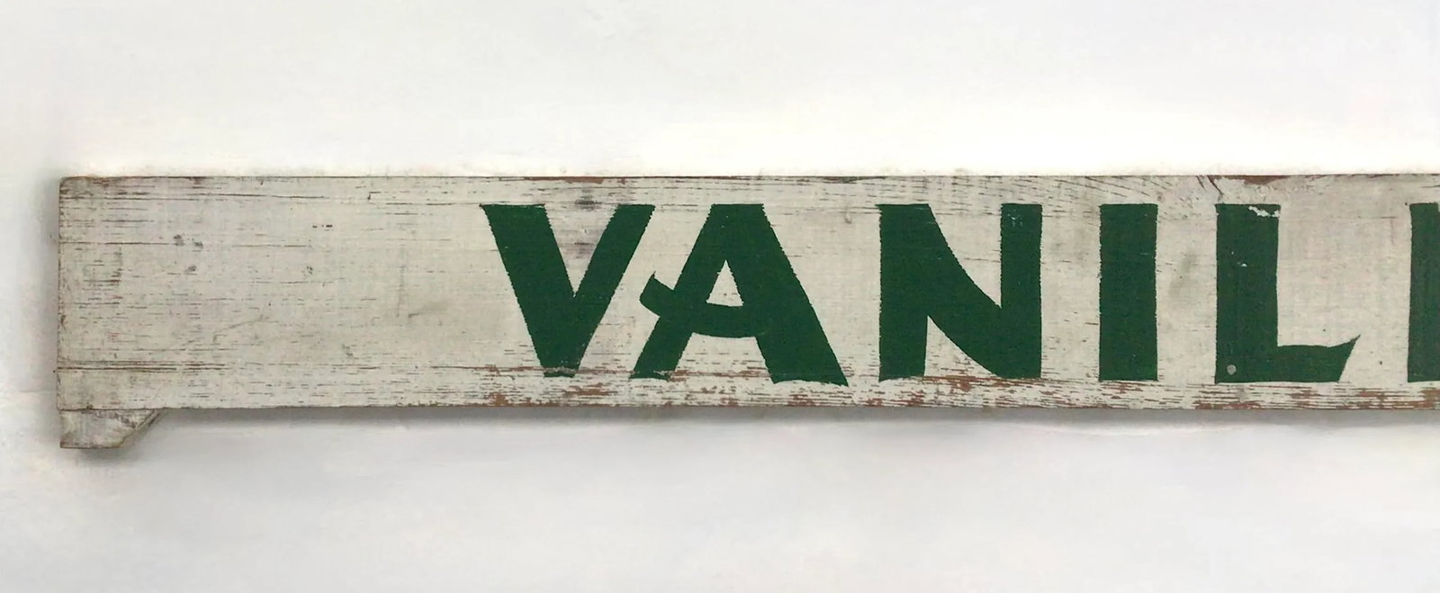 Vintage Wood Two Sided Vanilla Sign - 2
