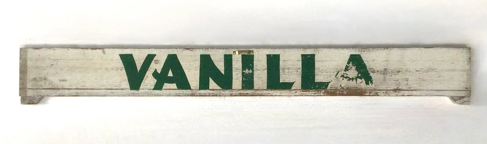Vintage Wood Two Sided Vanilla Sign - 4