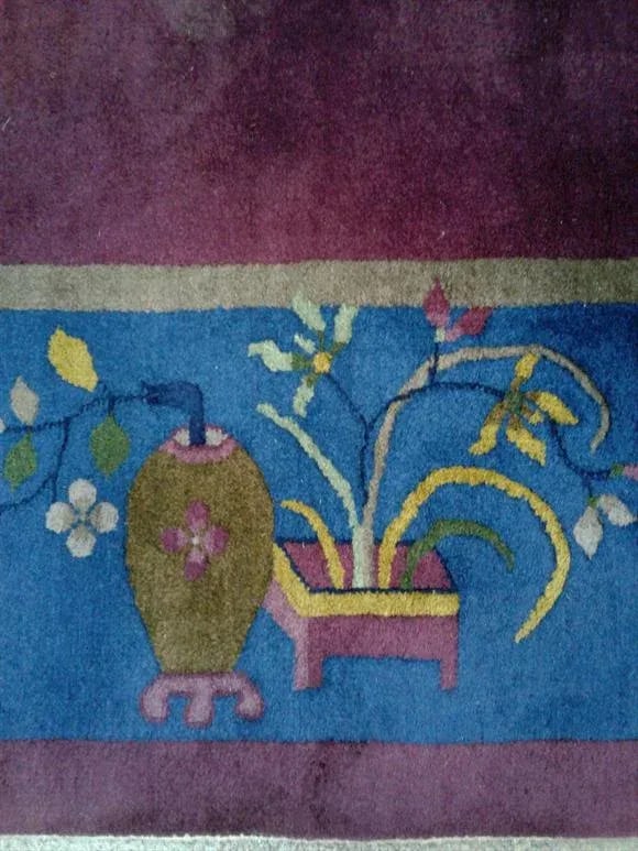 Early 20th Century Antique Chinese Rug - 8'10'' * 11'6'' - 5
