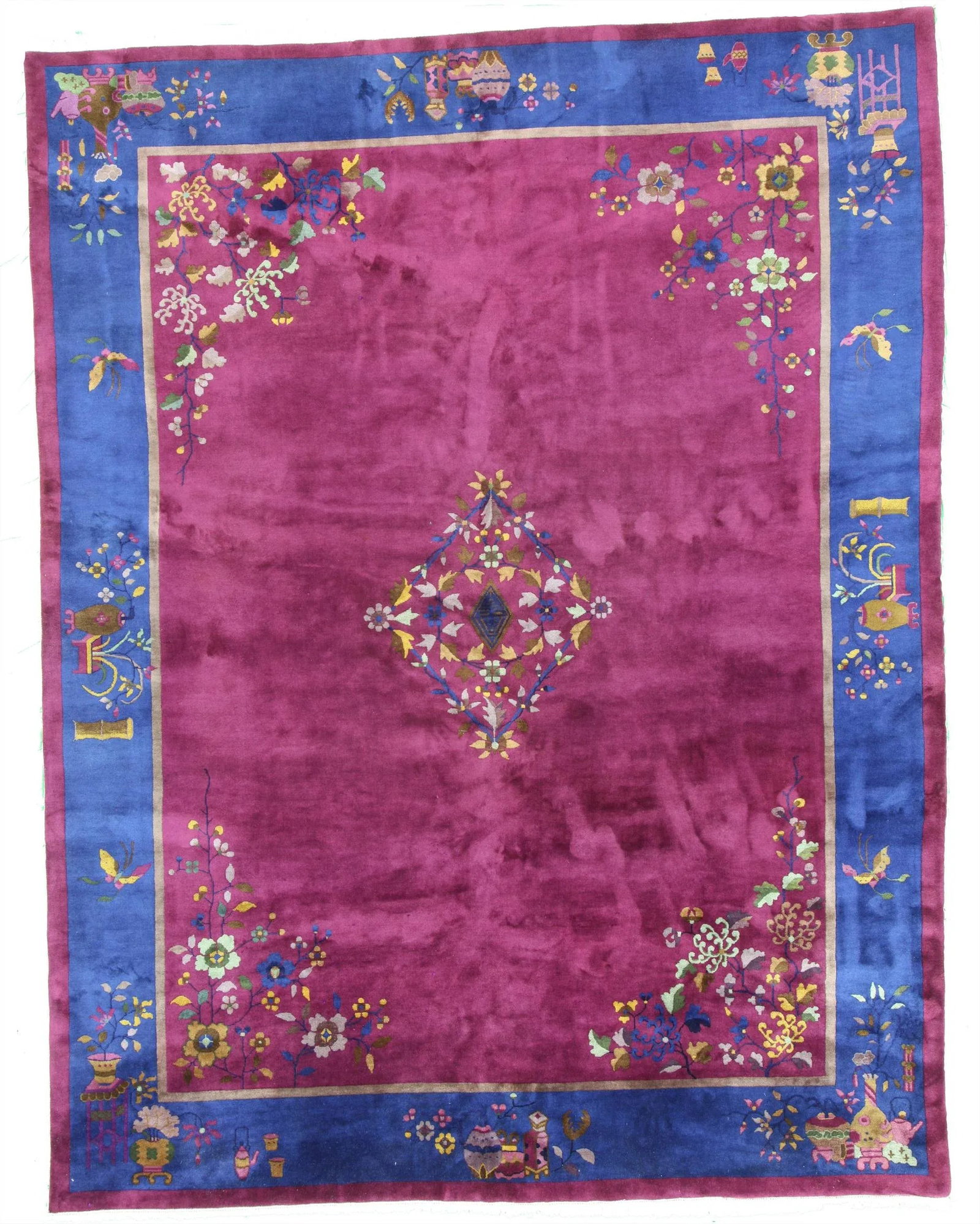 Early 20th Century Antique Chinese Rug - 8'10'' * 11'6'' - 7