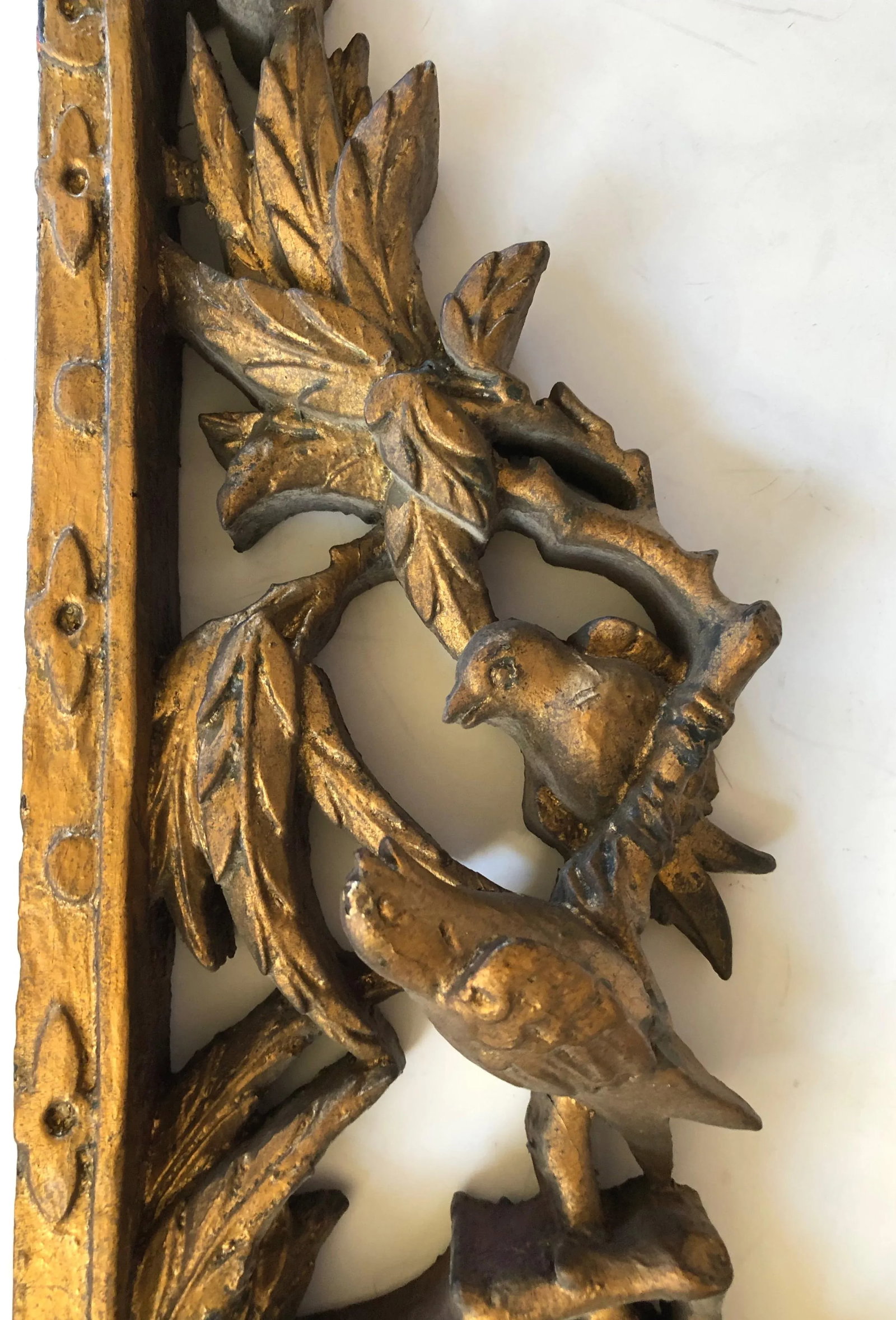 Old Chinese Gilt Wood Fragments, Pair - 5