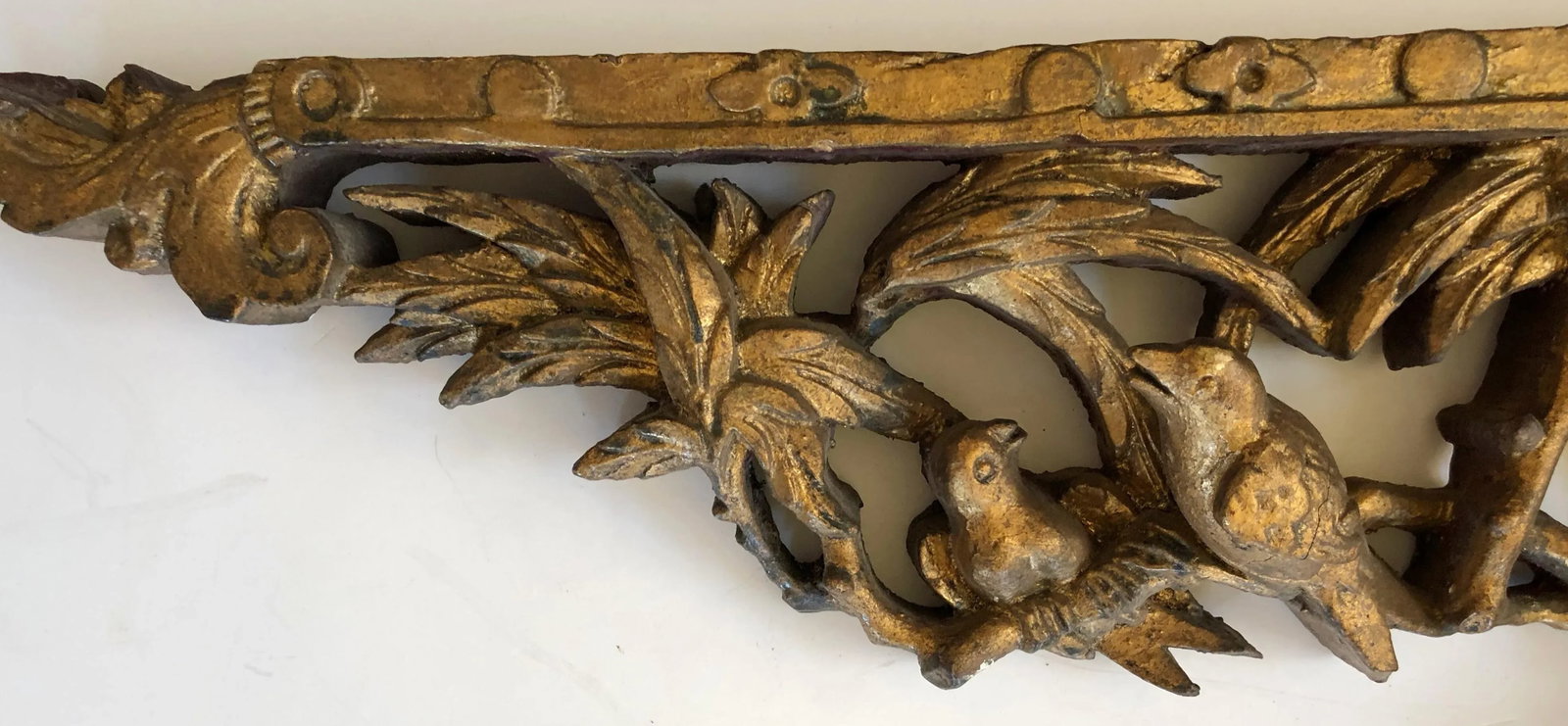 Old Chinese Gilt Wood Fragments, Pair - 7