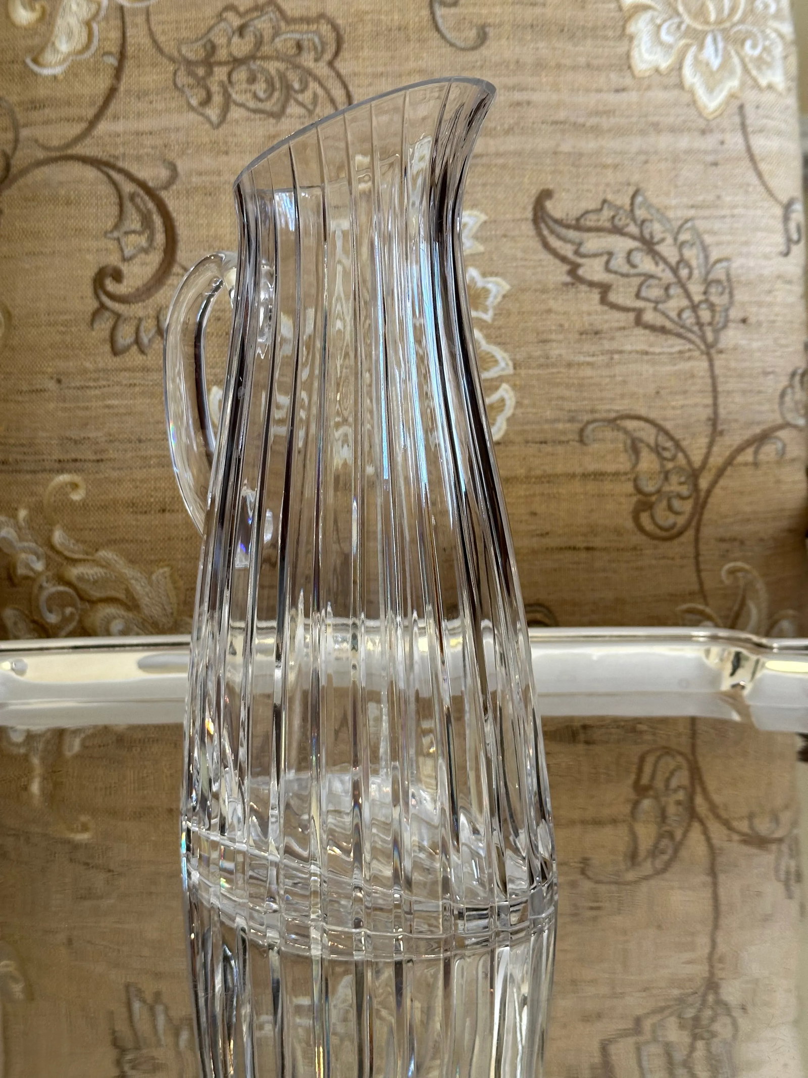 Stunning Vista Alegre Crystal Pitcher, Atlantis Fantasy - 3