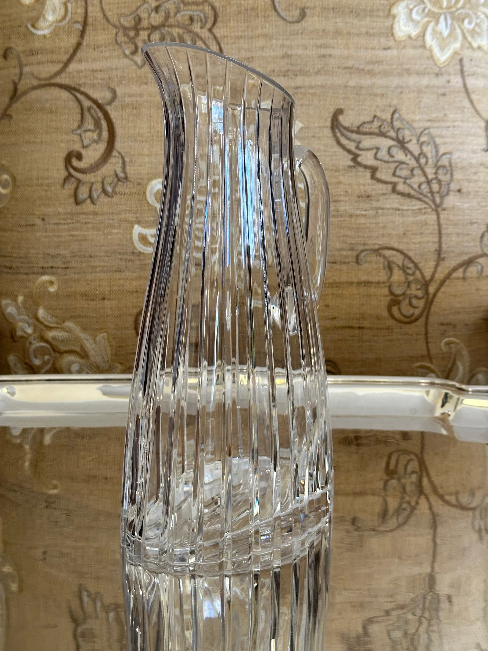 Stunning Vista Alegre Crystal Pitcher, Atlantis Fantasy - 5