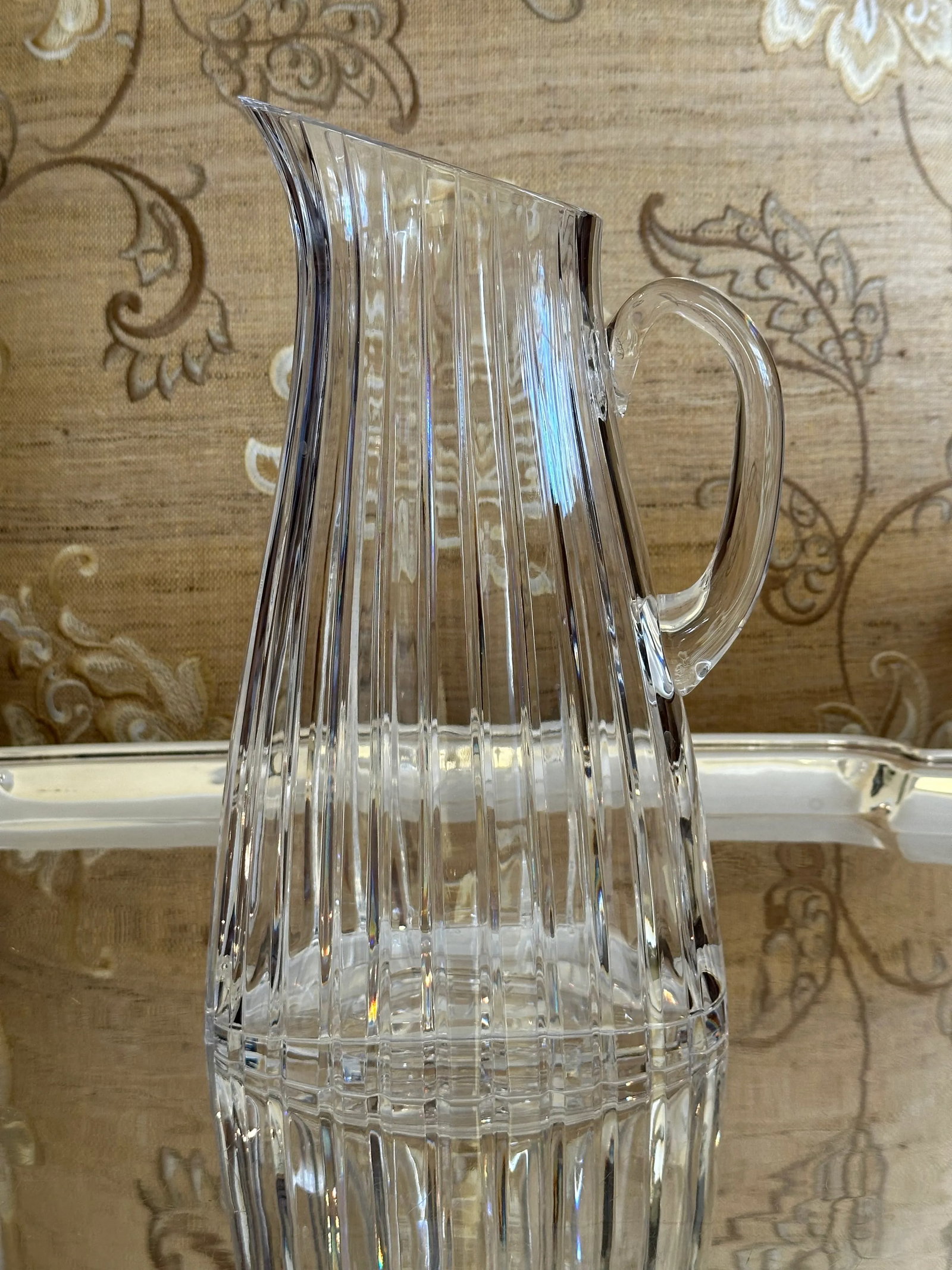 Stunning Vista Alegre Crystal Pitcher, Atlantis Fantasy - 6