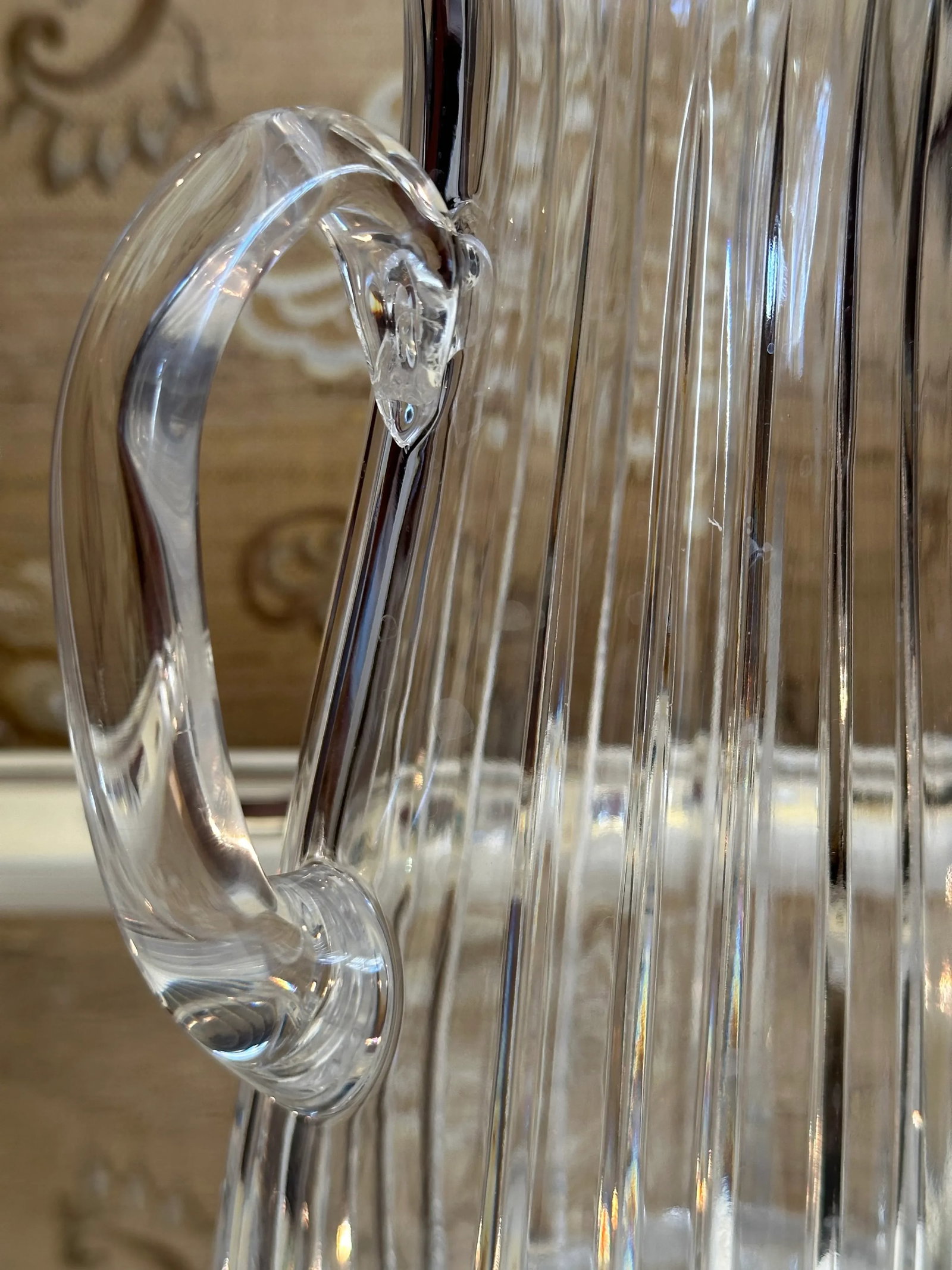 Stunning Vista Alegre Crystal Pitcher, Atlantis Fantasy - 8