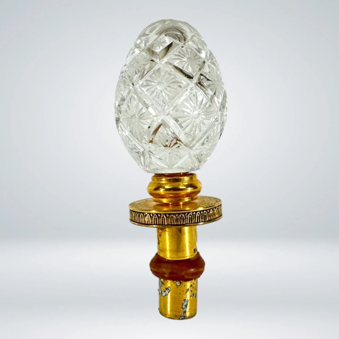 Faberge Crystal Egg Bottle Stopper - 3