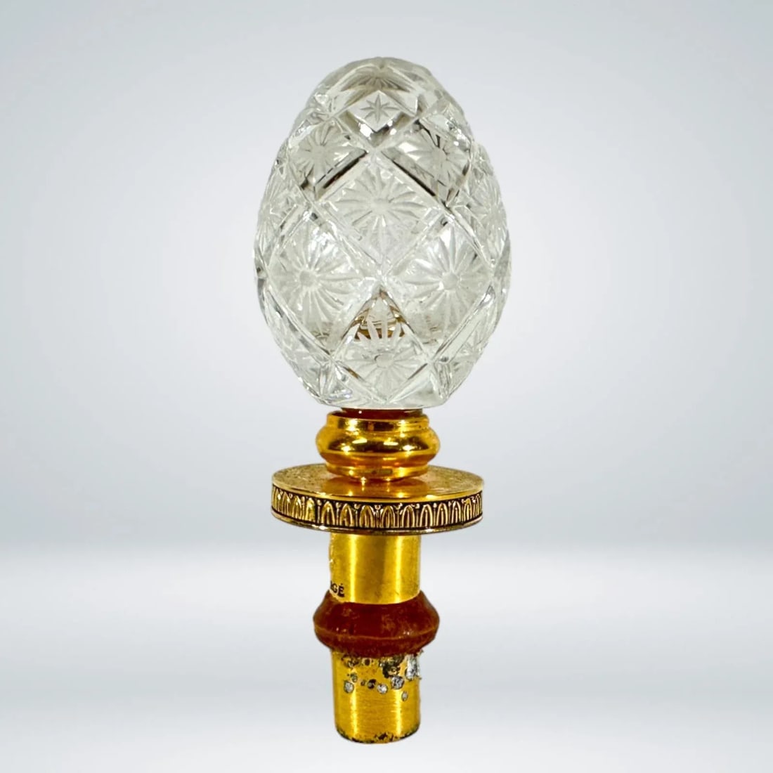 Faberge Crystal Egg Bottle Stopper - 4