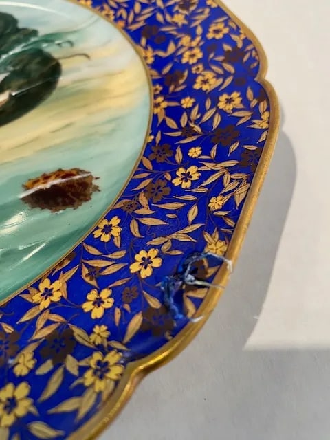 Antique Limoges Porcelain Plates With Lobsters and Shells- Set of 3 - 11