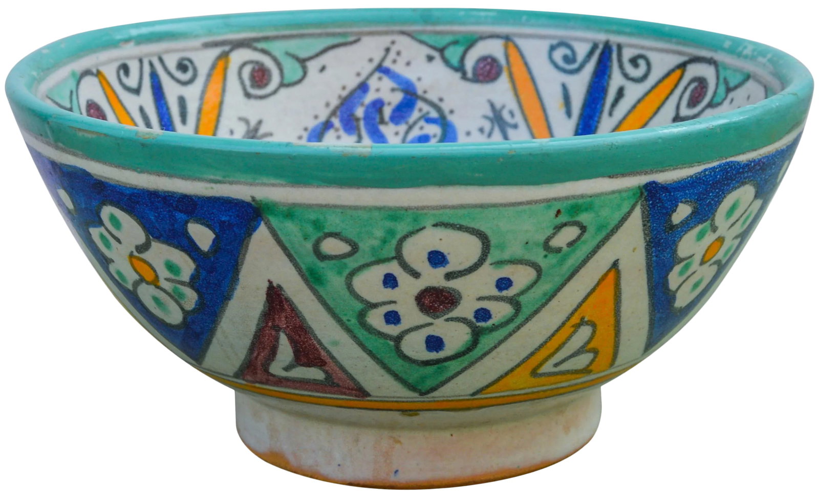 Mid 20th Century Moorish-Patterned Ceramic Bowl (1 of 11)