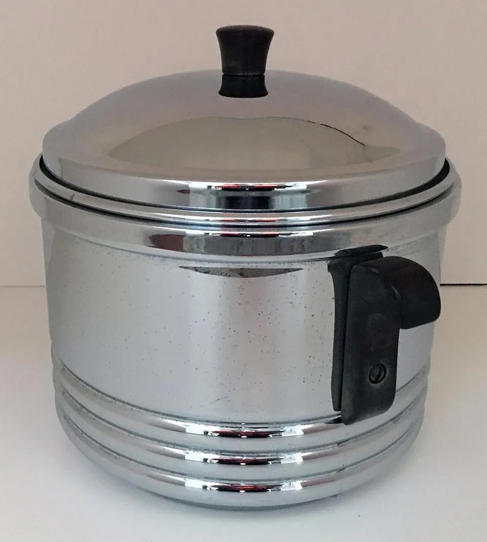 1940s Vintage Chrome Ice Bucket - 2