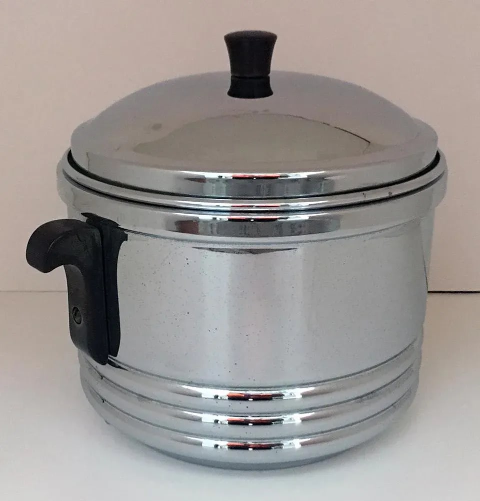 1940s Vintage Chrome Ice Bucket - 3