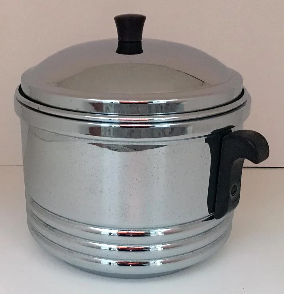 1940s Vintage Chrome Ice Bucket - 4