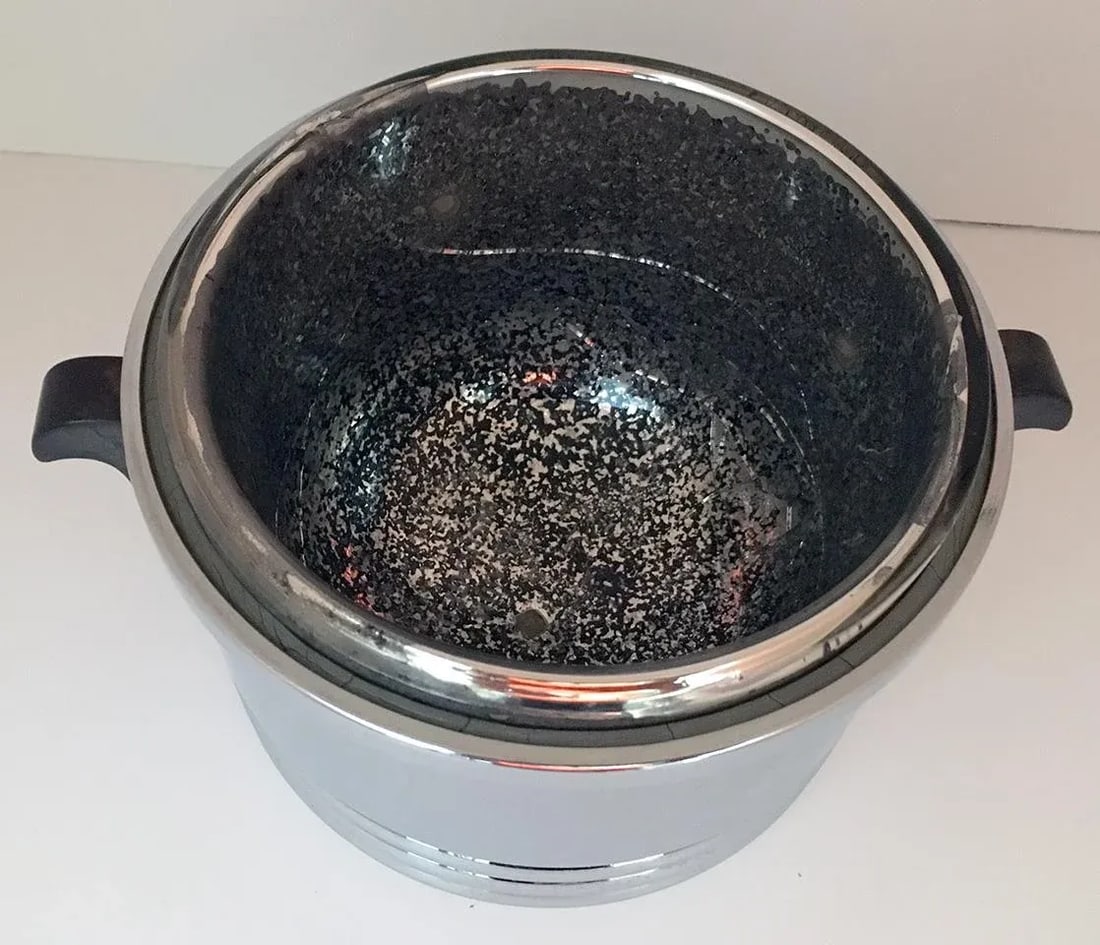 1940s Vintage Chrome Ice Bucket - 7