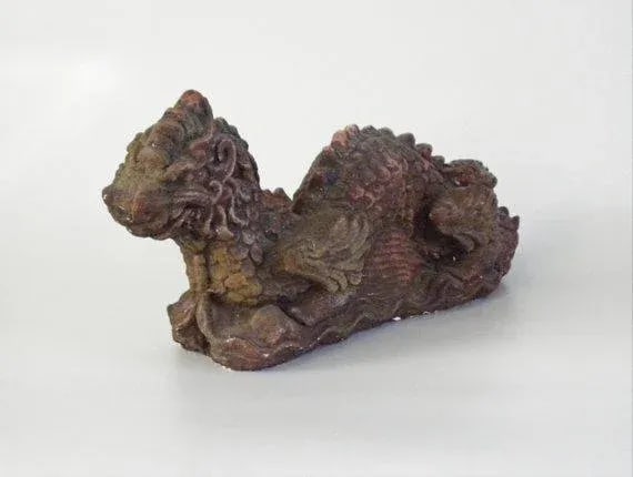 1960s Vintage Plaster Chinese Dragon Figure - 2
