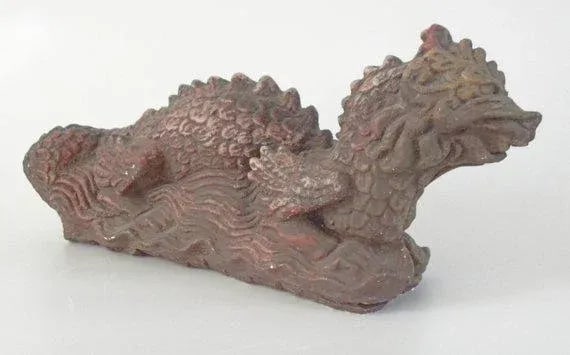 1960s Vintage Plaster Chinese Dragon Figure - 3