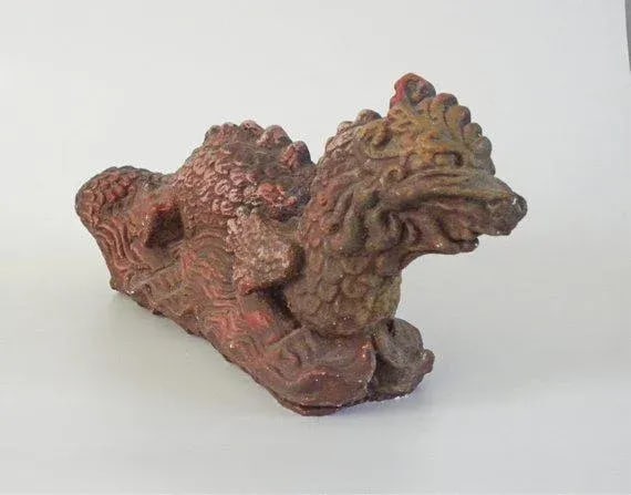 1960s Vintage Plaster Chinese Dragon Figure - 5