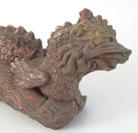 1960s Vintage Plaster Chinese Dragon Figure - 6