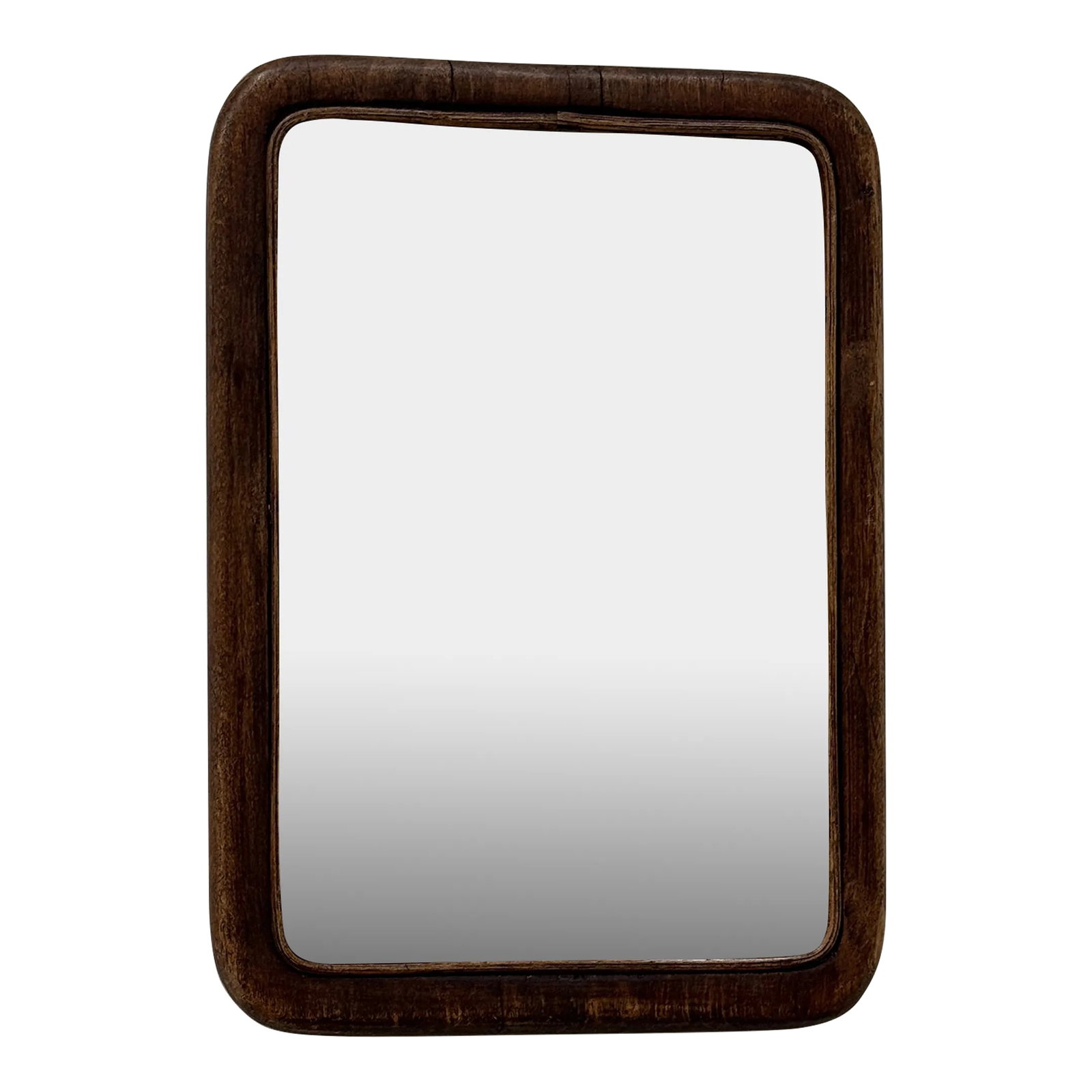 Small Antique French Wood Beveled Mirror With Easel Stand (1 of 11)