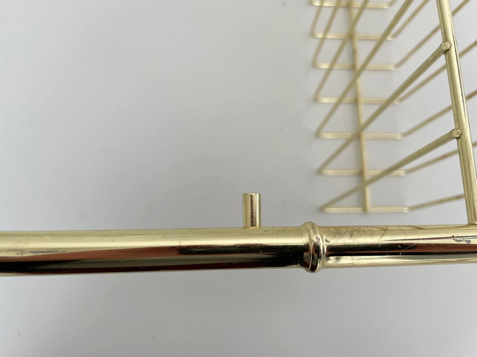 Mid 20th Century Hollywood Regency Faux Bamboo Brass Breakfast in Bed Lap Tray - 9
