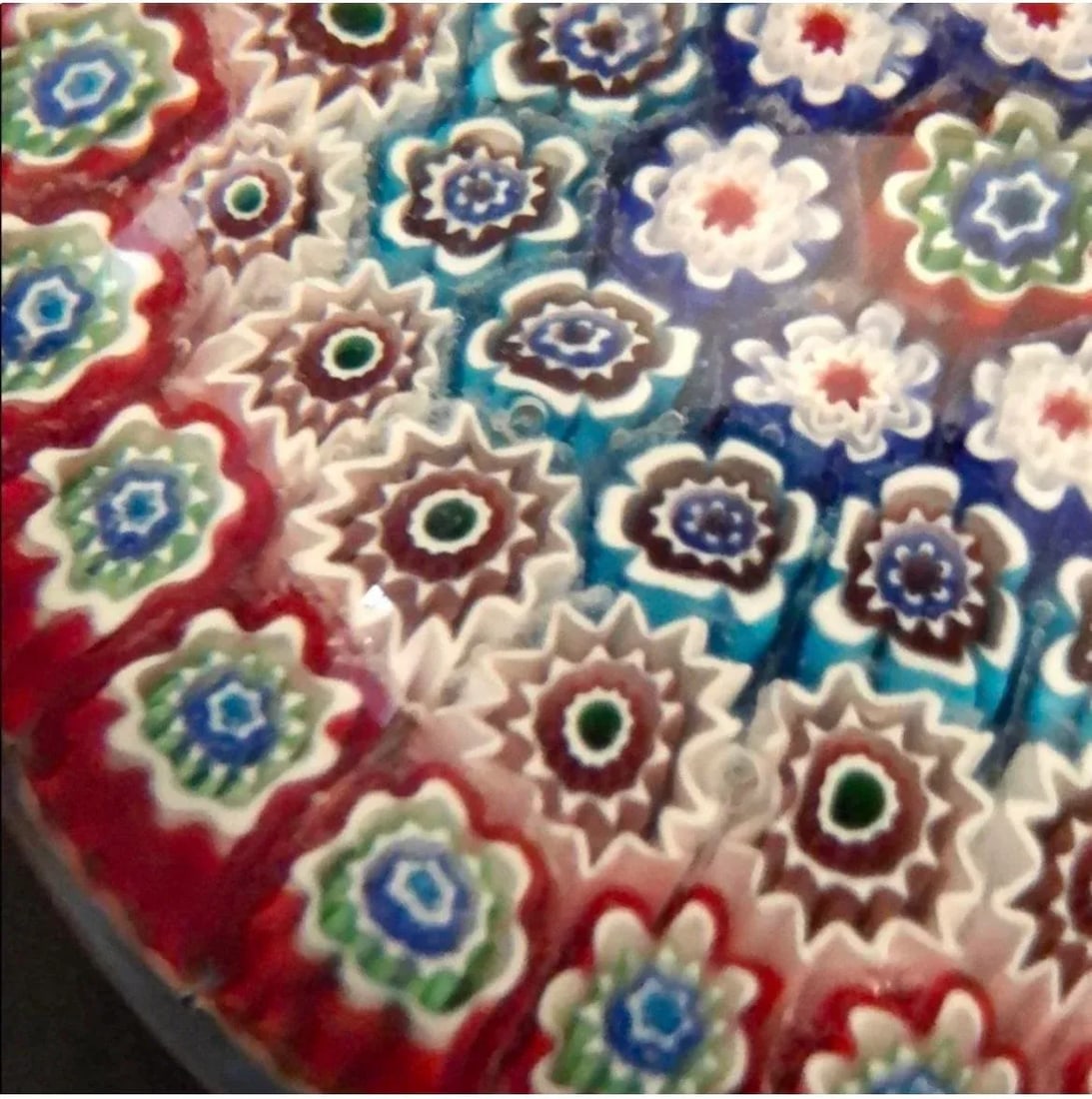 1950s Murano Attributed Millefiori Hand Blown Paper Weight - 3