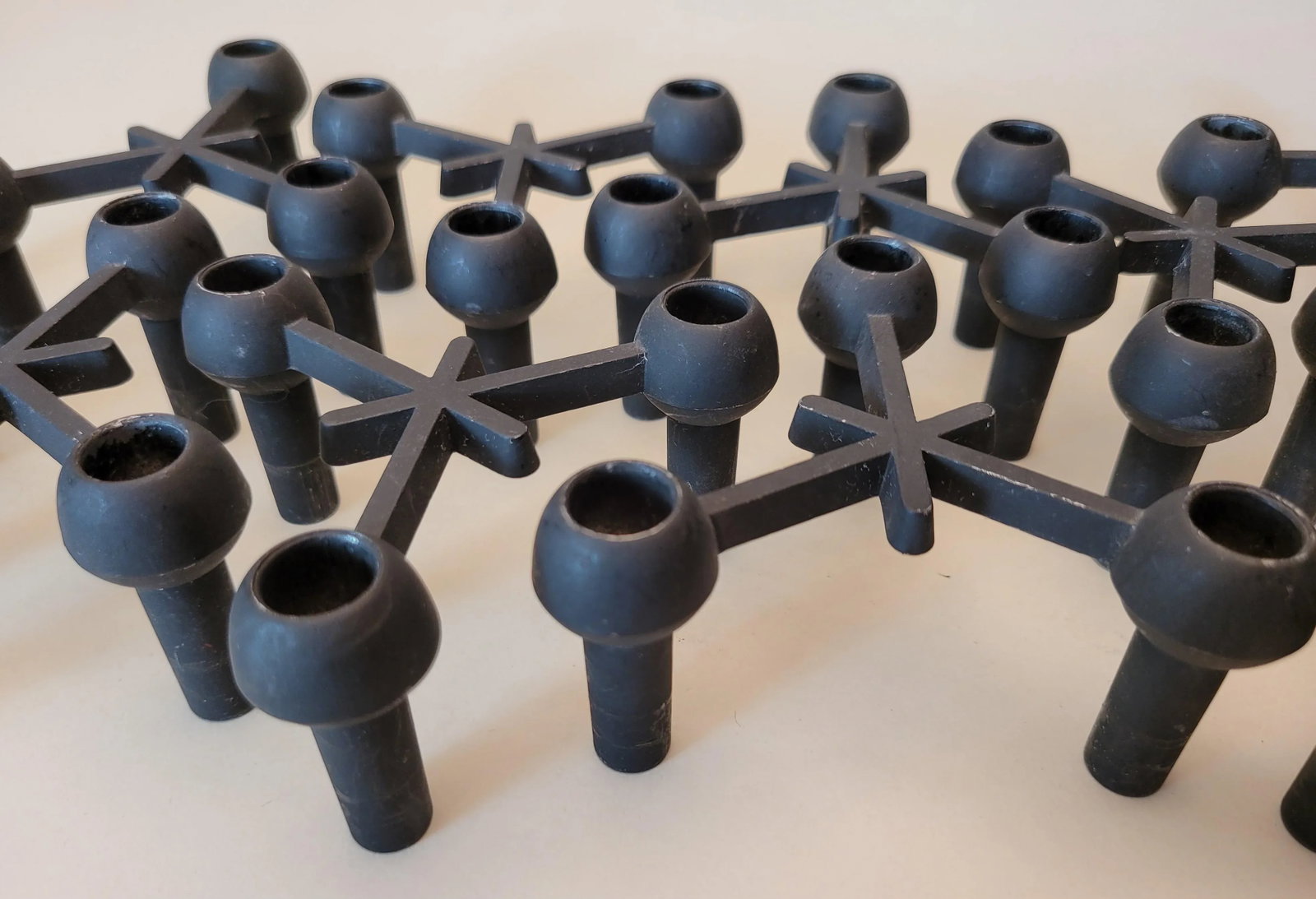 Mid-Century Modular Candle Holders - Set of 12 - 6