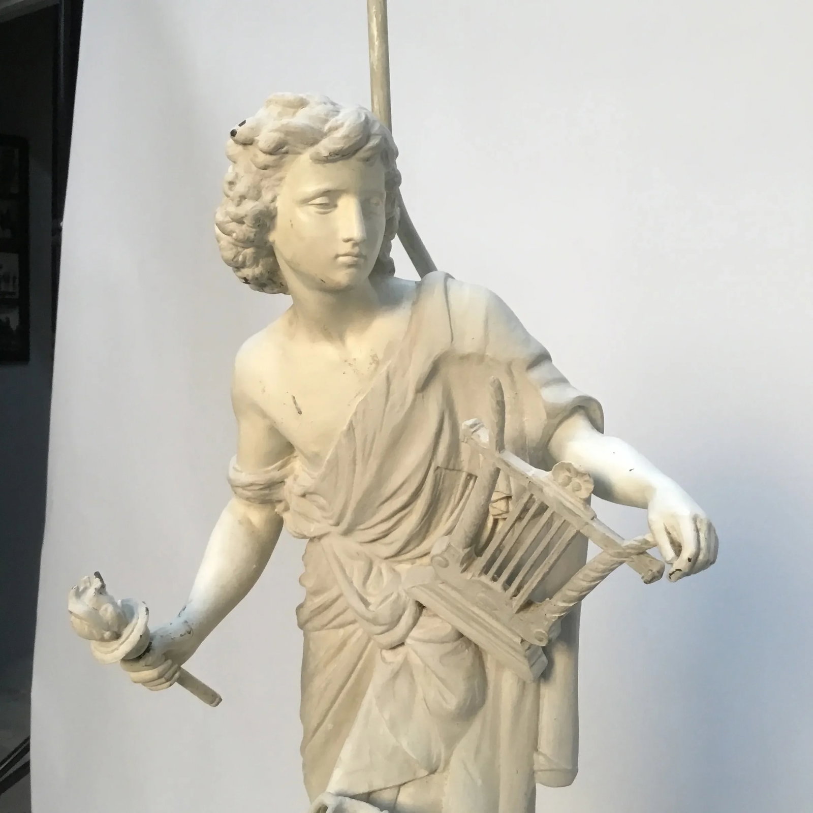 Vintage Classical Figure Sculptural Table Lamp - 5