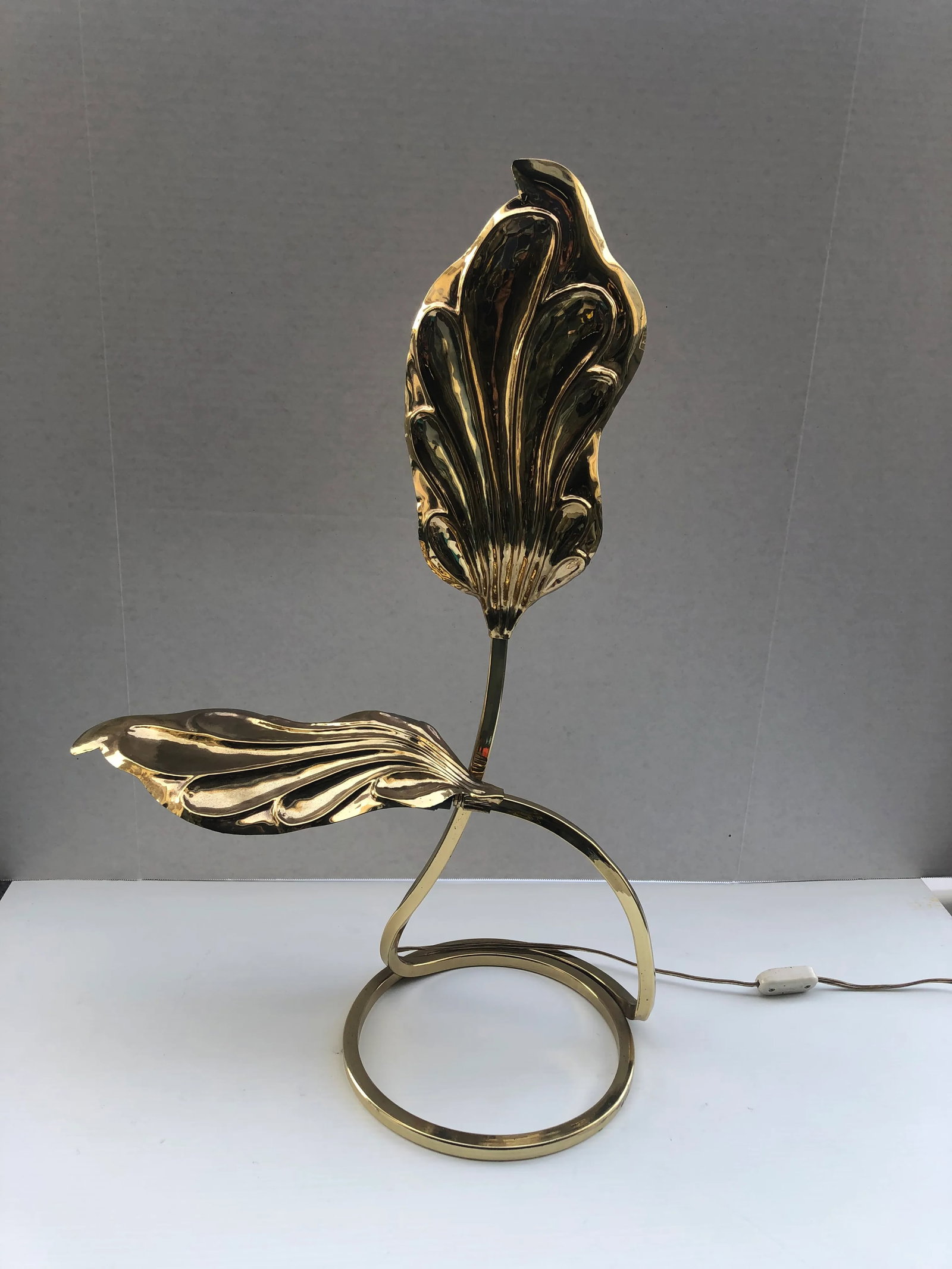 Brass Leaf Desk Lamp - 5