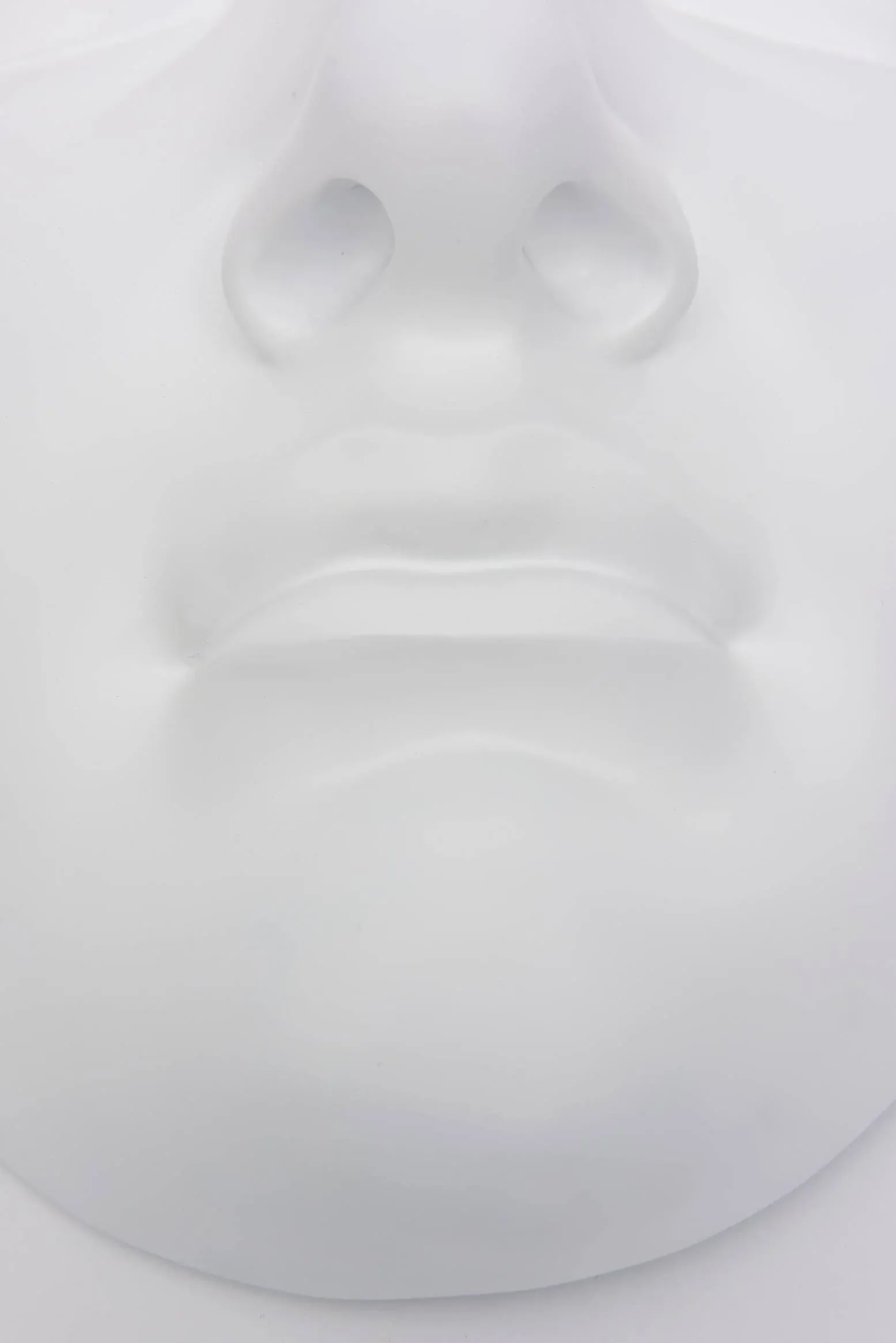 Vintage 1960's White Resin and Plaster Face Wall Sculpture - 5