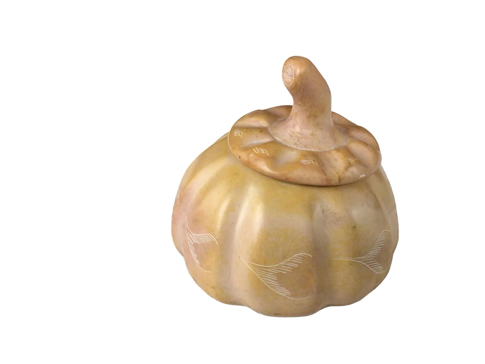 1990s Hand-Made Lidded Gourd Style Jar - 2