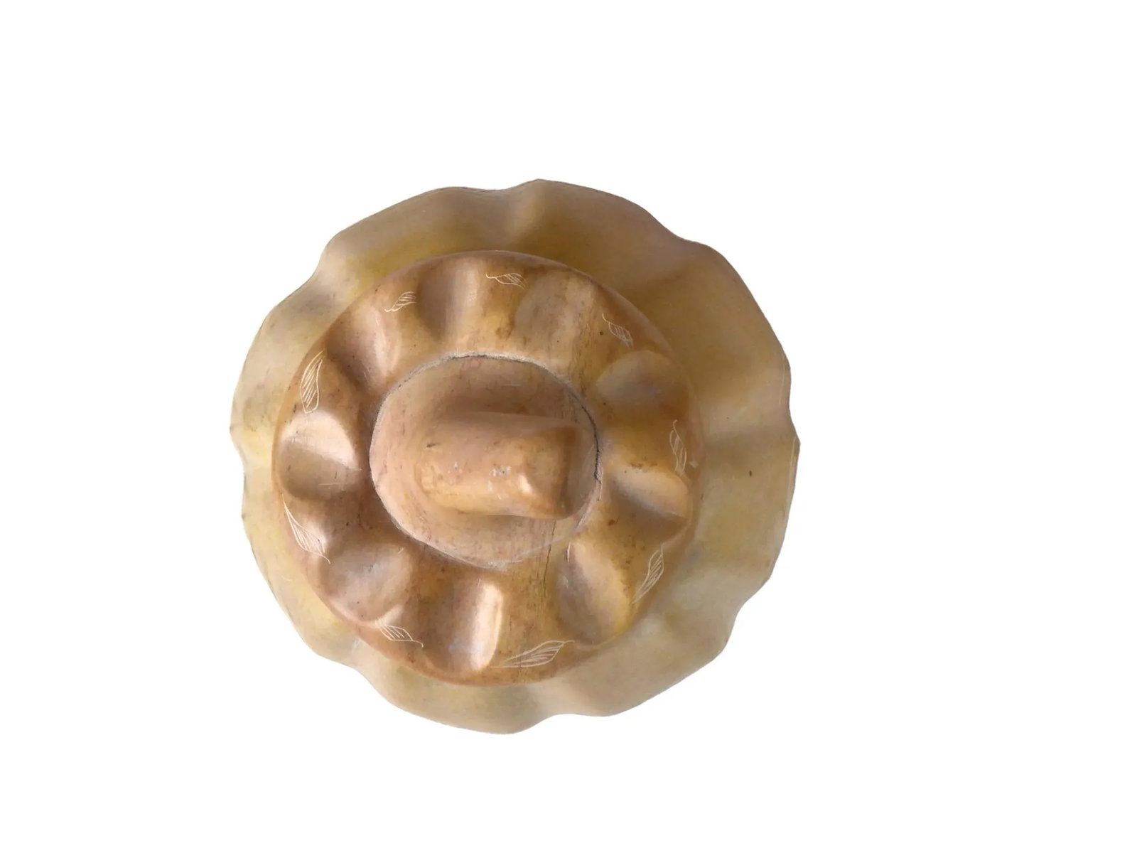 1990s Hand-Made Lidded Gourd Style Jar - 5