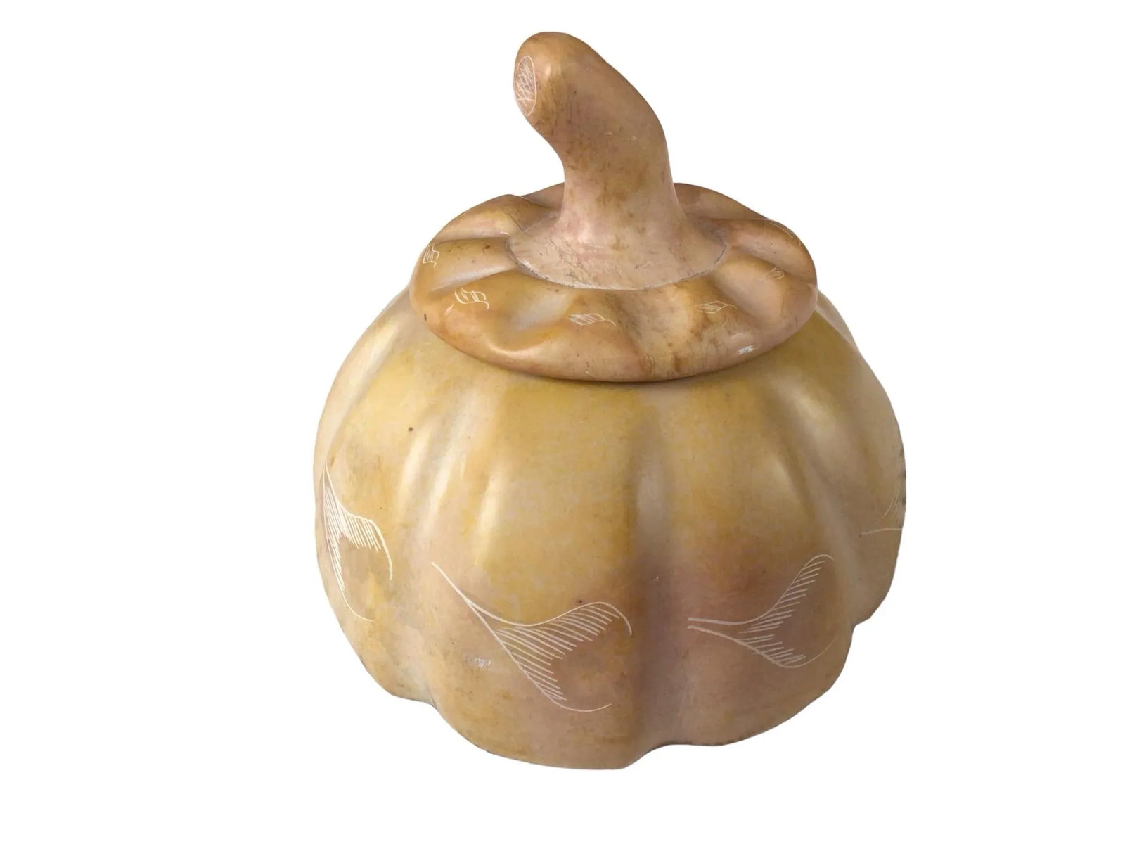 1990s Hand-Made Lidded Gourd Style Jar - 9
