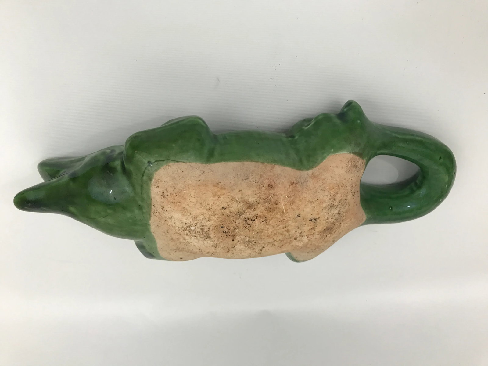 Majolica Alligator Statue - 7