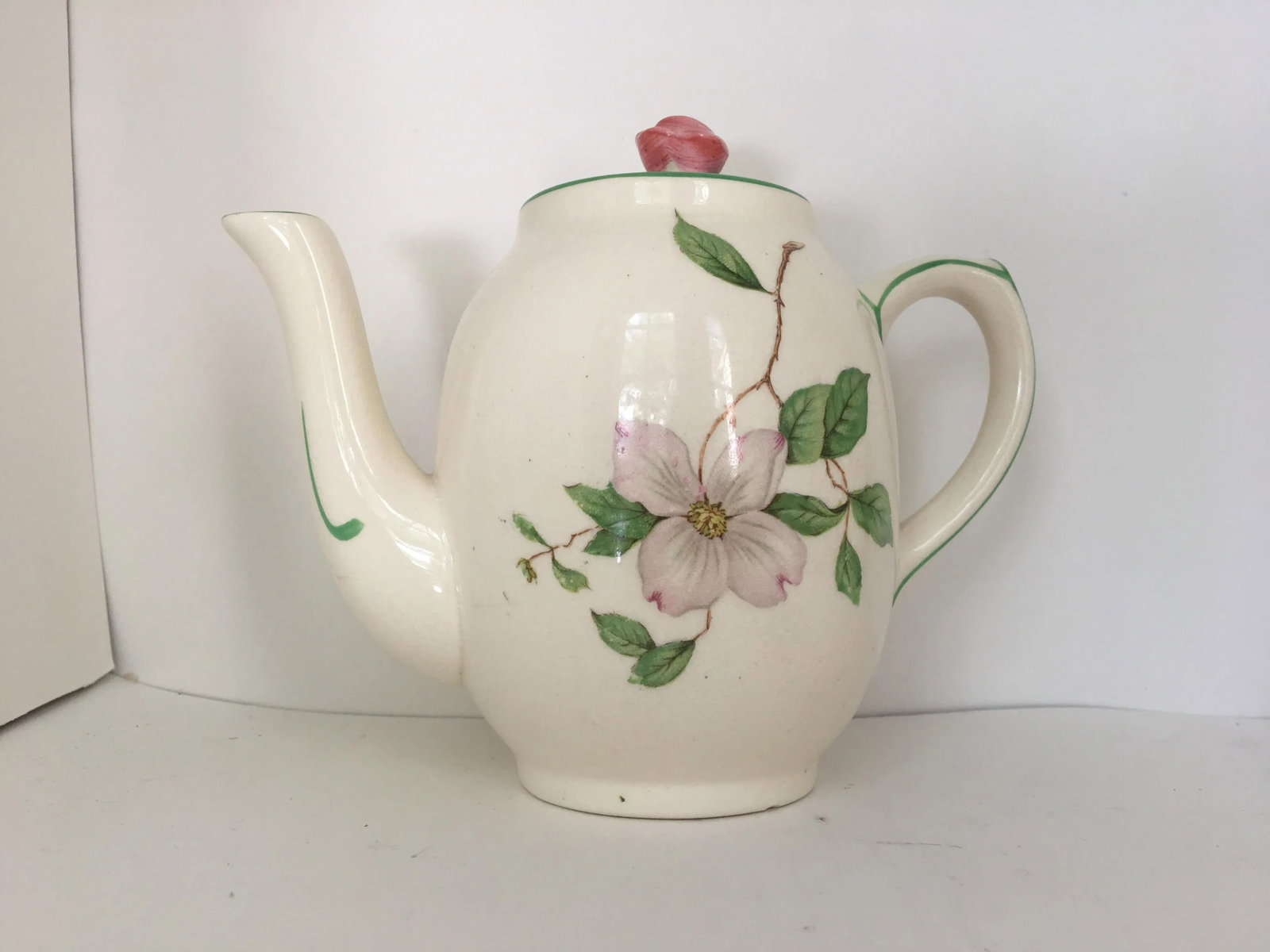1940s Vintage English Ambassador Ware Ceramic Dogwood Tea Set of 3 - 5