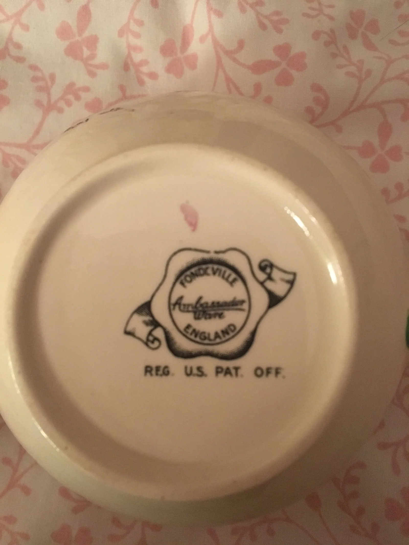 1940s Vintage English Ambassador Ware Ceramic Dogwood Tea Set of 3 - 8