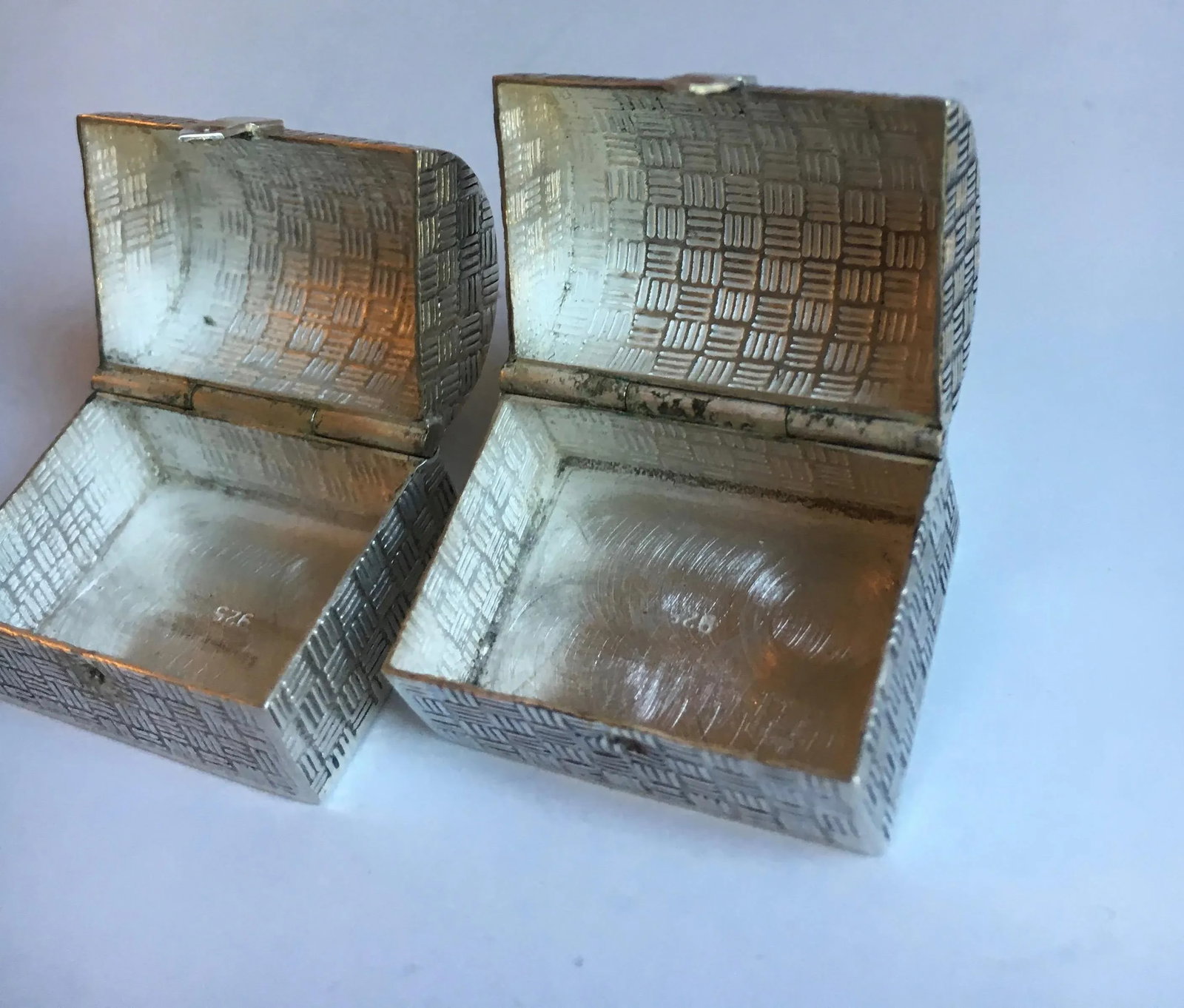 One Sterling Silver Snuff Pill Boxes - 5